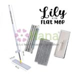 Flat Mop Hana Lili – Pel Tarik dengan Kain Pel Microfiber Ekstra